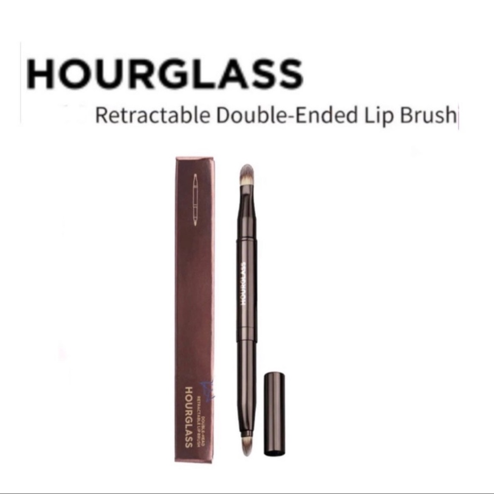 HOURGLASS Retractable Double Ended Lip Makeup Brush  ~NEW~  In Box - Picture 8 of 9
